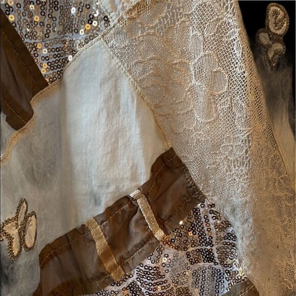 Tank Top by TINY - Size S Textured, Sequins - Picture 6 of 7